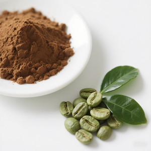 Yeşil kahve çekirdeği tozu su Souble yeşil kahve çekirdeği özütü klorojenik asitler 50% toz - Product Image 1