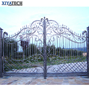 Xiyatech Hiện Đại Rèn Sắt Điện Trượt Đường Lái Xe Cổng Động Cơ Ổ Đĩa Tùy Chỉnh Vườn Cổng Cho Nhà - Product Image 6