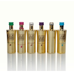 Tùy chỉnh 750ml 50ml Cao Flint kim loại mạ điện trang trí rỗng Tequila Gin Vodka rượu chai thủy tinh với nút chai vít cap - Product Image 6