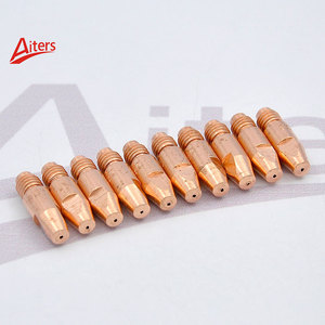 MIG Welding <strong>Tips</strong> Kit Welding <strong>Tip</strong> M8*30mm for Euro Welding Consumables10PCS Electrode <strong>Tips</strong> Red Copper 30mm X0.8 1.0 1.2 1.4 1.6 - Product Image 1
