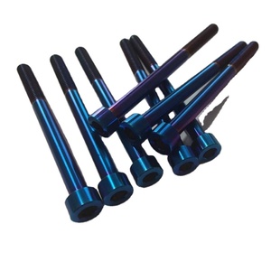 Gr5 Tùy Chỉnh Nhà Sản Xuất Titan Dài Hình Lục Giác Đầu Mặt <span class=keywords><strong>B</strong></span>ích Bolt Phong Cách Mới <span class=keywords><strong>B</strong></span>ị Cháy Màu Xanh - Product Image 5