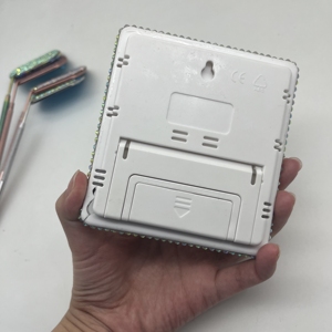 Bán Buôn Kim Cương HTC-8 Nhiệt Kế Bàn Clockwall Gắn Thời Gian Lịch Hộ Gia Đình Kỹ Thuật Số Nhiệt Độ Đo Độ Ẩm Meter - Product Image 4