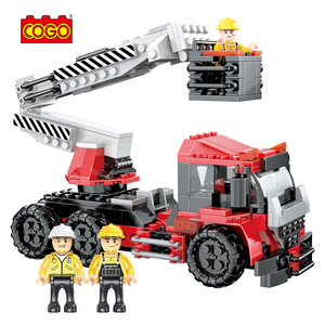COGO教育用ビルディングブロック3in1エンジニアリング修理車両レンガ子供用おもちゃ - Product Image 1