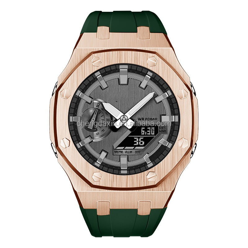 Rose gold-green