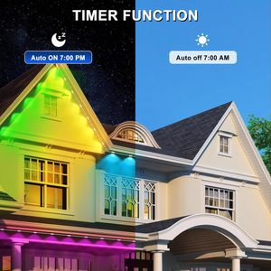 Sıcak Satış RGBW + WIFI Kontrollü Noel Tatil Atmosferi Çatı Işık Dizisi Su Geçirmez Dekoratif Aydınlatma - Product Image 3