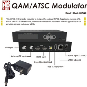 热卖ATSC接收器ISDB-T DVB-T/C HDMI至QAM射频DVB T C有线电视数字电视编码器ISDB调制器电缆高清h.265 ISDBT有线电视 - Product Image 4
