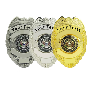 Hạnh Phúc Món Quà Nhà Máy Tùy Chỉnh USA Phù Hiệu Mũ Phù Hiệu Kẽm Hợp Kim Kim Loại Huy Hiệu Vá Vai Cho Bộ Phận - Product Image 1