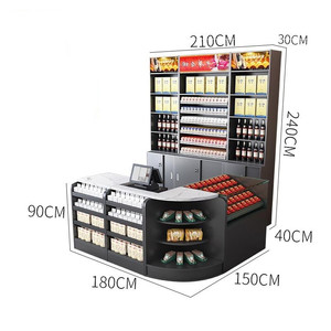 杂货店结帐台柜台便利店结帐台零售展示架收银台柜台 - Product Image 4
