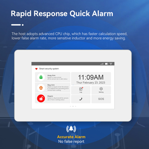 Protección de seguridad APP monitor de control remoto sistema de alarma de seguridad inteligente para el hogar antirrobo con cámara - Product Image 4