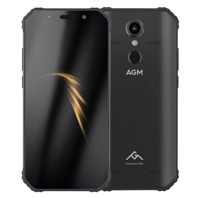 Beste Qualität AGM A9 Robuste Telefon, 4GB + 64GB IP68 Wasserdichte Staubdicht Stoßfest Fingerprint Identifikation 4G Smartphone