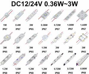 RGB โมดูลฉีด DC12V LED 0.72W 3 LEDs 12V 5050 RGB Digital SMD MINI LED โมดูลสำหรับป้าย - Product Image 6