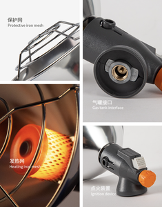 Solo Hoang Dã cắm trại Bếp gas nóng ngoài trời ấm hơn Propane butan Lều nóng <span class=keywords><strong>mini</strong></span> gas khuếch tán cho cắm trại - Product Image 6
