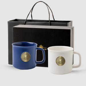 Classic Black Mug Gold Bronze Seal <strong>Limited</strong> Mug Vertical Stripes Pattern <strong>Ceramic</strong> Cup Coffee Mug - Product Image 5