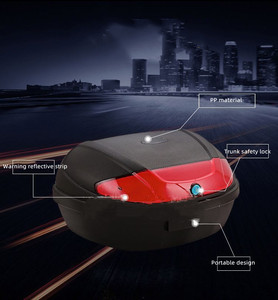 52L ekstra büyük kapasiteli 2 tam kask saklama kutusu/gövde/motosiklet bagaj kutusu - Product Image 2