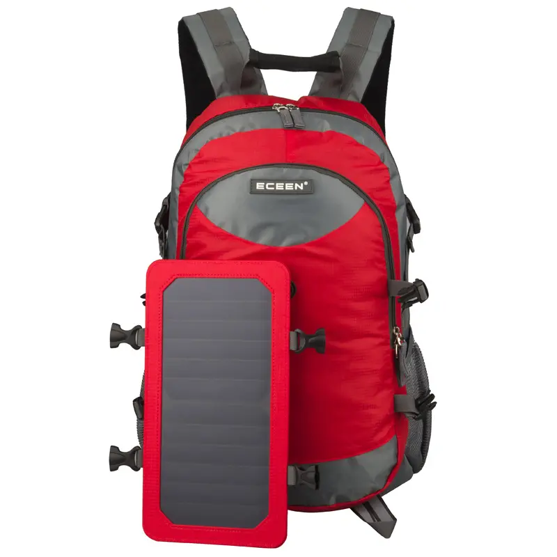 Zaino di alimentazione per il tempo libero di moda borsa di ricarica solare per sport all'aria aperta zaino da viaggio per escursionismo da uomo e da donna