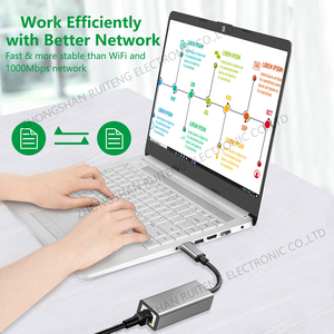 铝制USB C至以太网Thunderbolt 3/4至RJ45局域网USB C至千兆以太网1gbps适配器 - Product Image 4