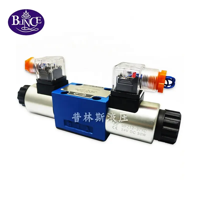Blince-Válvula de control de carrete hidráulico, válvula de solenoide direccional, tipo Rexroth 4WE-6A-6X/EG24-N9K4