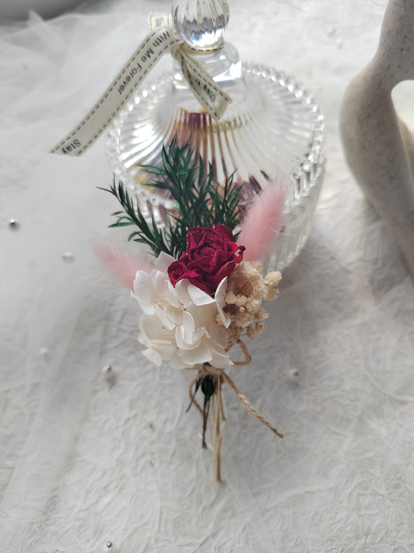 Red rose bunny tail