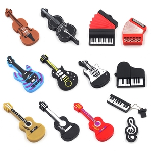 OEM 64GB PVC USB 2.0闪存驱动器硅胶钥匙乐器款式批量订购促销品低价笔式驱动器 - Product Image 1