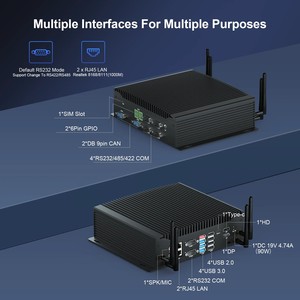 Lüfter loser Mini-Box-PC In-Tel 10. Generation 8 USB 6 COM Core I5-Prozessor DDR4 RAM 2 LAN Industrie computer für Linux - Product Image 4