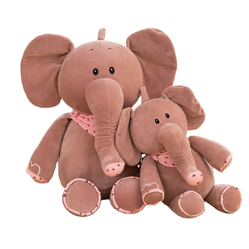 Atacado Barato Soft Stuffed Plush Baby Toy Lovely Cartoon Sentado Elefante Soft Toys Elefante Plush Toys