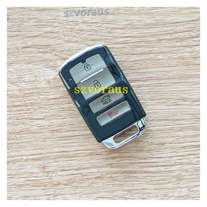 K-ia için 3 + 1 düğme akıllı anahtar kapak ile acil anahtar KK10 logo olmadan 4-Key işaretsiz kilit + kilidini + SUV tutun - Product Image 4