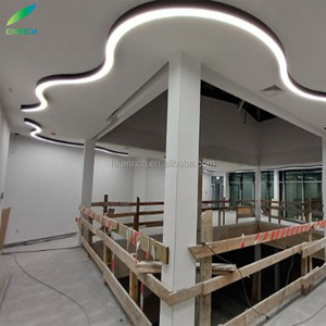 S şekli lineer dekoratif LED alüminyum profilli şerit ışık çatı köşe alüminyum profil tavan köşe - Product Image 6