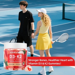 เยลลี่ K2 D3วิตามิน oummies ที่มี D3วิตามิน5,000 IU + K2(MK7) 100 MCG & แมกนีเซียมสนับสนุนพลังงานและกล้ามเนื้ออารมณ์และสุขภาพกระดูก - Product Image 2