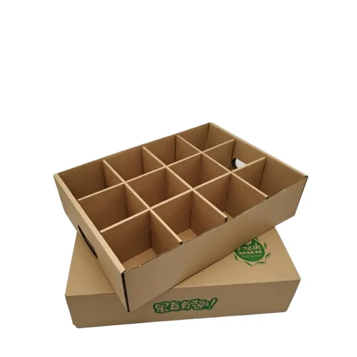 Farbige benutzer definierte Verpackung Wellpappe Mailer Box Obst Box Banane Orange Äpfel Versand Versand papier Box