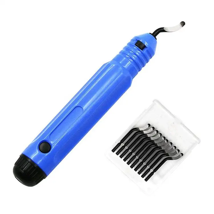 Portable Handle Plastic Hand Burr Trimming Knife NB1100 Handheld Edge Cutter Removing Deburring Tool with 10pcs BS1010 Blades