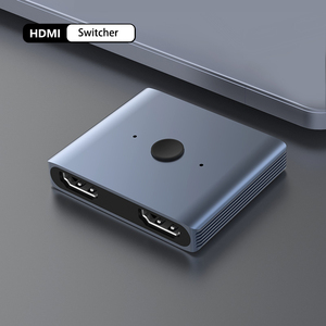 Grey Aluminium case <strong>hdmi</strong> <strong>2</strong>.<strong>1</strong> Switch <strong>1</strong> in <strong>2</strong> Out 8k 60hz <strong>hdmi</strong> <strong>Splitter</strong> <strong>1</strong> in <strong>2</strong> Out TV Split-screen Expander 4k <strong>hdmi</strong> <strong>Splitter</strong> - Product Image 3