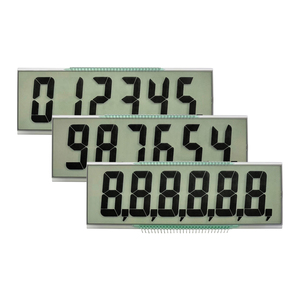 Ucuz fiyat özel segment lcd modülü fiyat segmenti görüntüler ekran HTN pozitif 3.0V 7 monokrom segmentli lcd ekran modülü