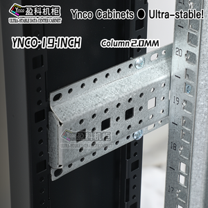 YNCO 22U Netzwerks chrank 19-Zoll-Holzmaserung Farbe Stahl material 15U Kapazität für Computer und Rechen zentrum 6U für Lager - Product Image 4