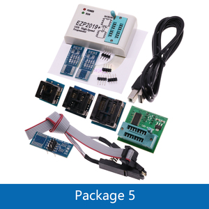 Neueste Version EZP2019 Hochgeschwindigkeits-USB-SPI-Programmierer Support24 25 93 EEPROM 25 Flash-BIOS-Chip Komplett set mit Adapter buchse