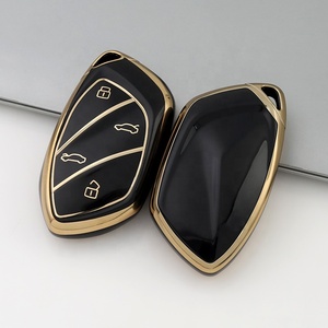 Gold Edge <strong>Key</strong> Fob Cover Fit for Roewe RX5 <strong>MG</strong> <strong>ZS</strong> GT GS 350 360 750 W5 Class Accessories Soft TPU Protection Car Case Shell - Product Image 6