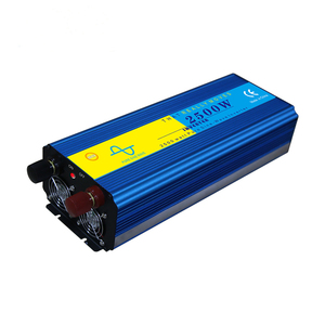 工厂出口双输入电压离网电源逆变器2.5kw DC 12v至交流220V蓝色太阳能系统纯正弦波逆变器