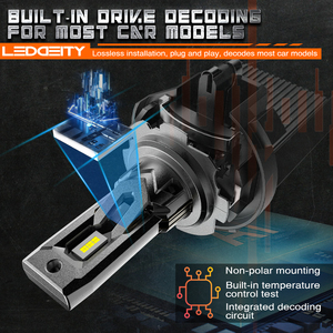 Factory T7 Brightest H4 <strong>Led</strong> Headlight Bulb 30W 3600LM Plug and Play H4 Car <strong>Led</strong> Lamp Beam Replacing Halogen Headlights with <strong>Led</strong> - Product Image 2