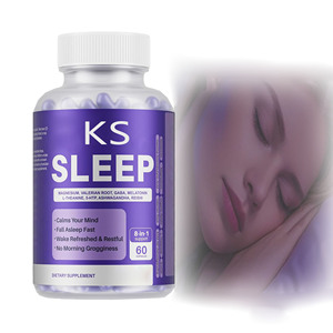 ハーブ睡眠サプリメント睡眠カプセルサポート睡眠、睡眠、睡眠、早起き、安心、心を落ち着かせる - Product Image 1
