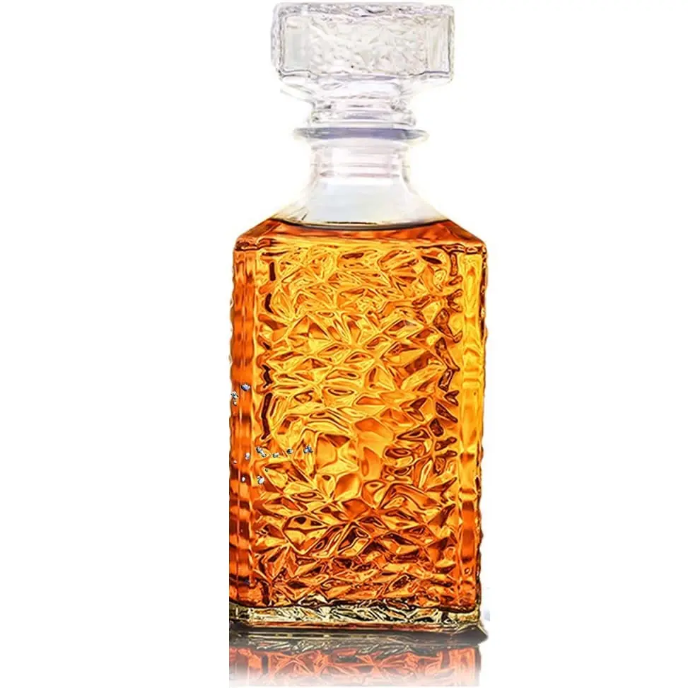 Botellas De Licor De Lujo Vidrio Whisky Botella De Vidrio Spirits Brandy Botellas Super Flint Botellas De Vidrio Con Corcho