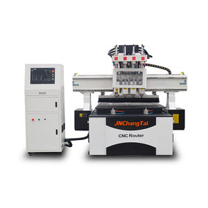 Jinan barato cuatro proceso de máquinas para trabajar la madera de cabeza de enrutador CNC - Product Image 1