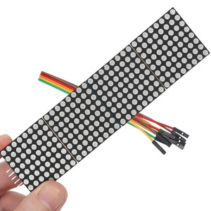 MAX7219 modulo a matrice di punti microcontrollore 4 In un Display con linea 5P 4 in 1 rosso/verde