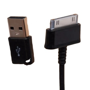 Orijinal OEM 30 pin bağlantı kablosu Samsung Galaxy Tab P1000 1m siyah renk P1000 tablet kablo charging şarj ve veri senkronizasyonu - Product Image 1