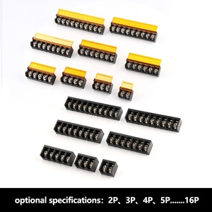 30A 300V Bloque de terminales eléctrico 7 pines 9,5mm Bloque de terminales de barrera de potencia de paso - Product Image 6