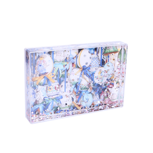 4英寸乘6英寸矩形水晶亚克力浮动Aqua Fun Blox液体相框相框 - Product Image 5