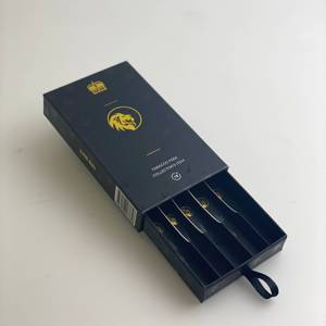 Trung Quốc Nhà Máy Tùy Chỉnh Thiết Kế Giấy Hộp Các Tông Trượt Ngăn Kéo 5 Pcs 98Mm Pre-Cuộn Hộp Thuốc Lá Hình Nón Bao Bì Với Dây Kéo - Product Image 1