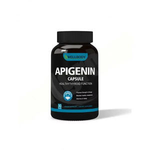 WELLBODY 400mg Apigenin Capsules OEM/ODM pasokan pabrik fungsi Hyroid sehat Label pribadi untuk dewasa - Product Image 1