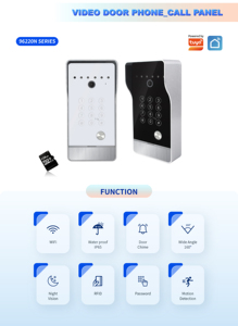 Tuya Smart Villaソリューションビデオドア電話 (ナイトビジョンと防水機能付き) スマートWifiインターホンシステムネットワークTCP - Product Image 4