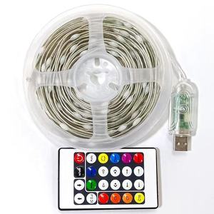 USB10メートルロール防水LEDストリング5Vアドレス指定可能なRGB24KEYリモコンアプリリモコンChristmasFairyストリングライト - Product Image 2