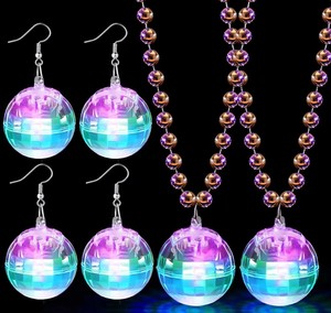 Rts Chất Lượng Cao LED Disco Flash Bóng Mặt Dây Chuyền Bông Tai Sáng Vũ Trường Bóng Kết Hợp USB Sạc - Product Image 1