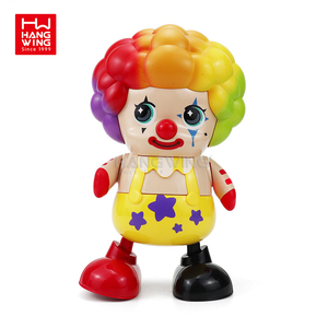 HW ABS Plastic Children Baby Toy <strong>Robot</strong> Doll Electric Multi-function Walking Dancing Clown with Light and Music - Product Image 1